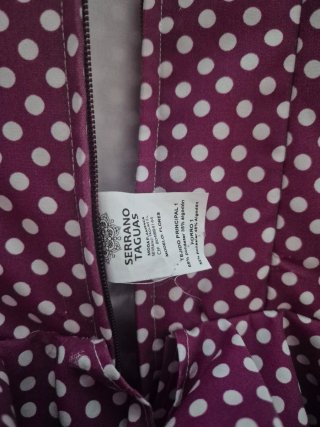 Traje Flamenca Niña Corto Lunares Morado