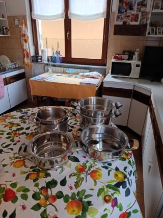Set pentole e scolapasta