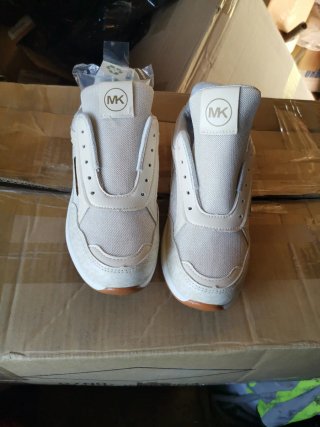 Zapatillas imitación Michael Kors Mujer Beige