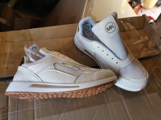 Zapatillas imitación Michael Kors Mujer Beige
