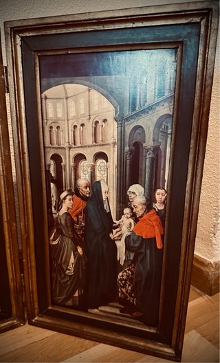 Tríptico religioso antiguo