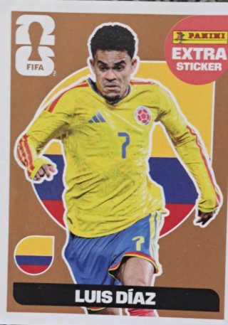 Cromo Extra Sticker Luis Diaz Panini