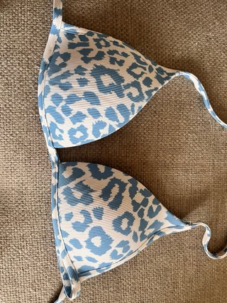 Bikini Calzedonia estampado leopardo azul