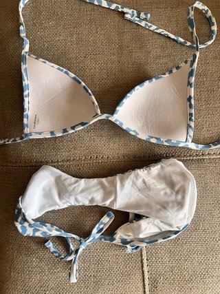 Bikini Calzedonia estampado leopardo azul