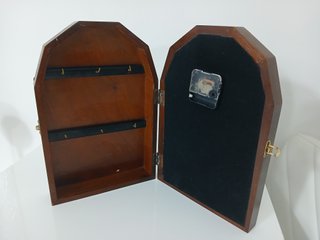 Orologio da parete in legno con nodi marini