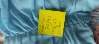 Top Corsé Celeste Fruncido Palabra de Honor