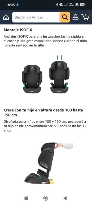 Maxi-Cosi Morion Silla Coche Grupo 2/3 ISOFIX