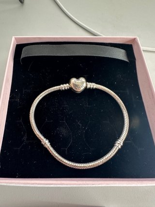 Pulsera Pandora Corazón Plata 18cm