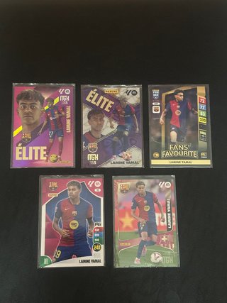 Pack 5 cartas Lamine Yamal Élite Panini