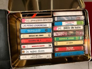 Lote de cintas de casete antiguas
