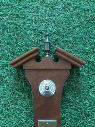 Barómetro y Termómetro antiguo de Madera