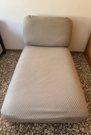 Chaise longue IKEA beige in tessuto