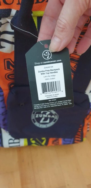 Mochila Zumba Nueva con Etiqueta