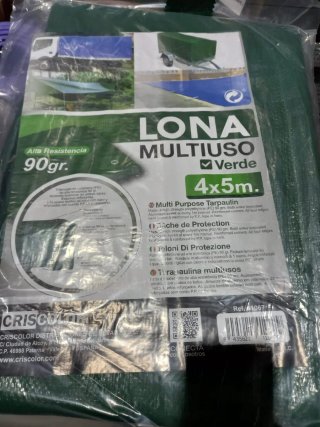 Lona Multiuso 4x5m Verde