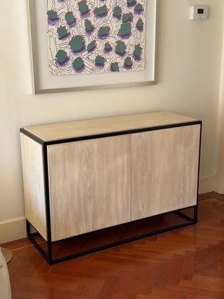 Aparador moderno madera y metal
