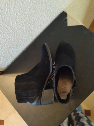 Botines ante negro Zara talla 38