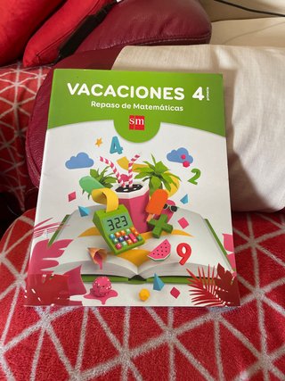 Vacaciones, 4 Primaria repaso de matemáticas