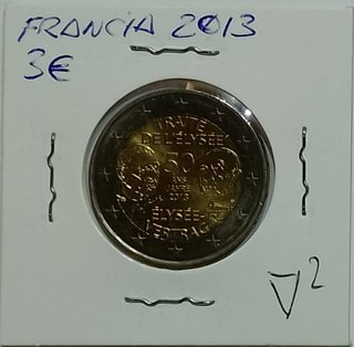 Moneda 2€ Francia 2013 Tratado Eliseo