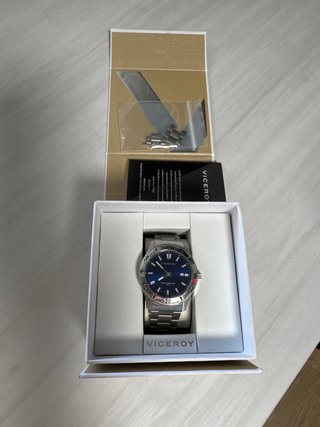 Reloj Viceroy Hombre Azul y Plateado
