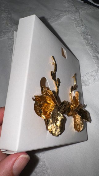 Pendientes Flor Zara Dorados
