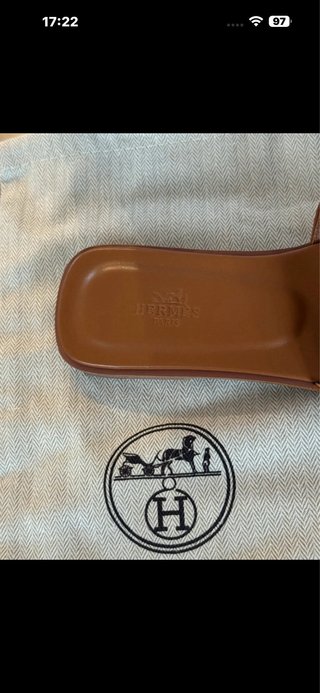 Sandali Hermès Marroni Nuove
