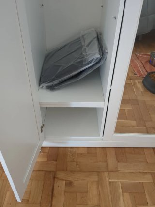 Armario Blanco Ikea Espejo Songesand zapatero
