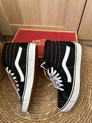 Scarpe Vans Sk8-Hi nere e bianche