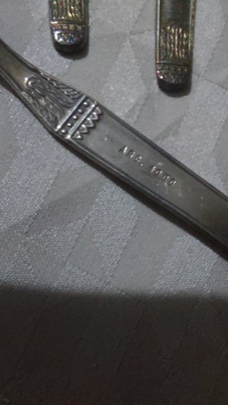 Set  cucchiaini vintage argento