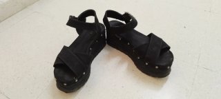 Sandalias de plataforma negras