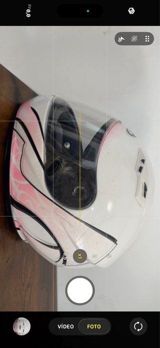 Casco HJC  Helmets blanco y rosa talla 56 S