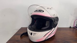 Casco HJC  Helmets blanco y rosa talla 56 S