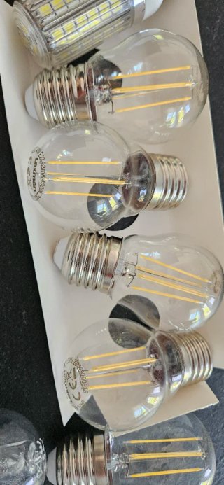 12 lampadine attacco E27 grande