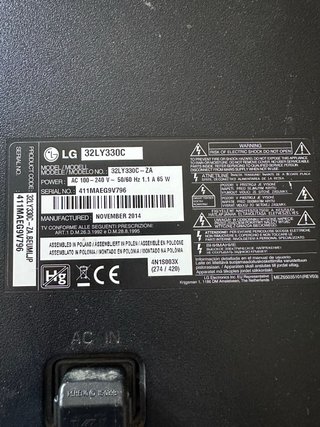 Televisor LG 35 Negro y Plateado 35"