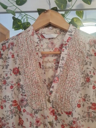 Blusa Romántica Floreada Promod Talla M