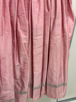 Falda pañal rosa con plata Fallera