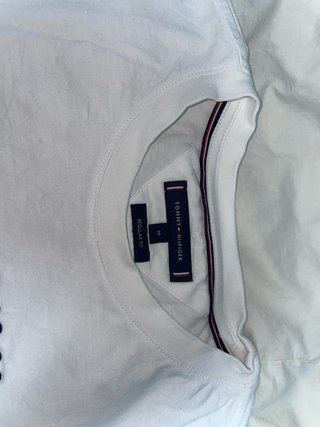 Camiseta Tommy Hilfiger Script Logo Blanca M