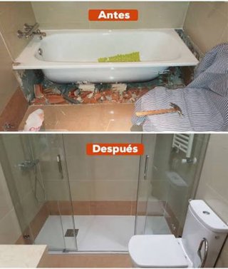 Cambio bañera por plato de ducha