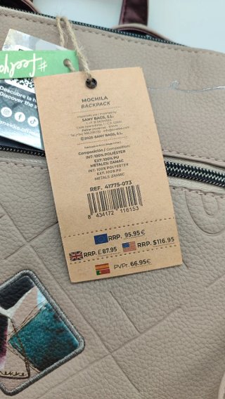 Mochila Anekke Beige Multicolor