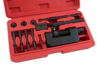 Remachadora cortadora para cadenas de motos