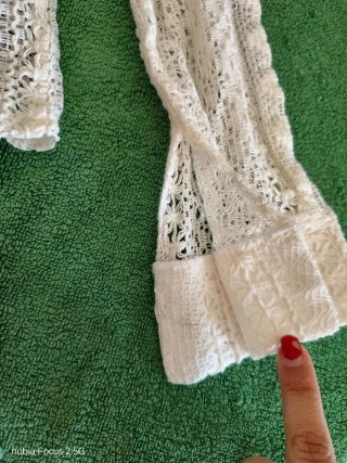 Bolero Drole de Copain pizzo floreale
