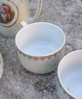 Antiguo juego de café/té porcelana