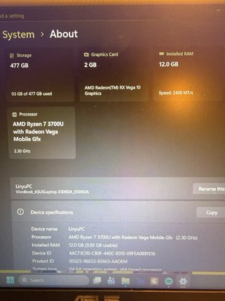Asus Vivobook X508DA/M509DA Ryzen 7