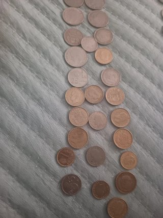 Colección de monedas antiguas