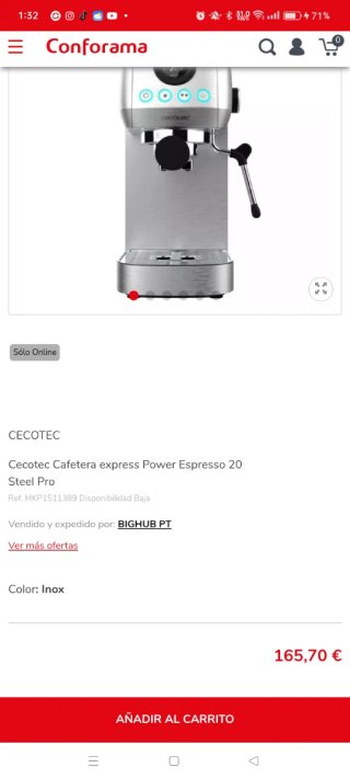 Cafetera Cecotec Cumbia Espresso 20