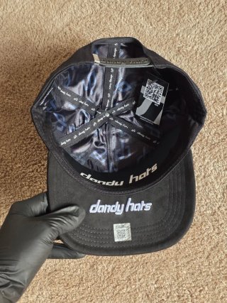 Gorra Dandy Hats Negra con Brillantes