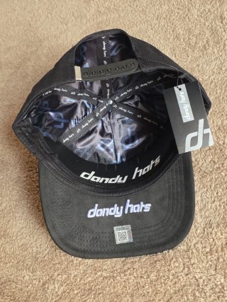 Gorra Dandy Hats Negra con Brillantes