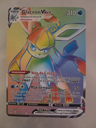 Carta Pokémon Glaceon VMAX 208/203