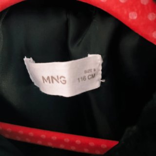 Chaquetón pelo negro Talla 116 cm