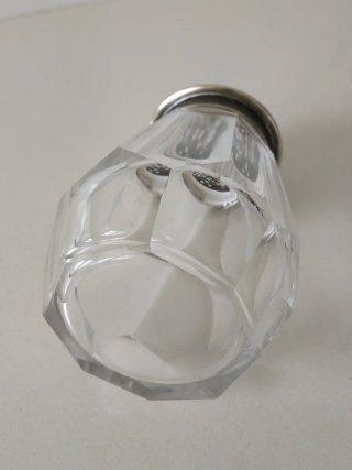 Dispensador vintage cristal y metal