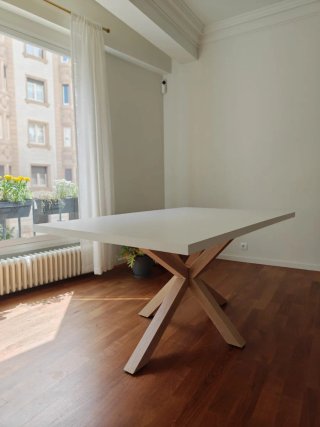 Mesa de comedor Kave (100cm x 160cm) y 4 sillas